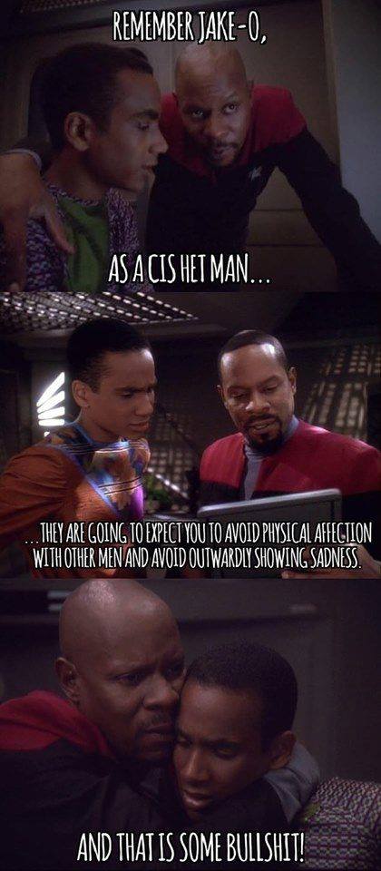 The meme is a screenshot from the TV show Star Trek: Deep Space Nine, featuring a character named Worf and a character named Kira, who are having a conversation. The text in the image reads: "Remember, Worf: 'The needs of the many outweigh the needs of the few... and the one.' But in this case, the needs of the one outweigh the needs of the many." However, the actual text being referenced is from a different Star Trek series, Star Trek II: The Wrath of Khan, and is spoken by Mr. Spock, not Worf.